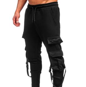 Pantalones Jogger Casuales de Lona para Hombre al por Mayor, Ajuste Delgado Personalizado con Cordón y Bolsillos, Ideales para Correr, Entrenar, Gimnasio y Fitness, de Secado Rápido 2026 - Product Image 2