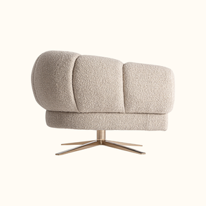 Sillón Giratorio Minimalista Marlow, Tela Stanlist, Cómodo, Estructura de Madera Maciza, Fácil Montaje, 1 Año de Garantía, Sala de Estar - Product Image 6