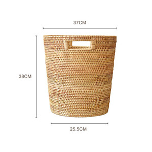 Cesta de mimbre con asas para la colada, artesanía - Product Image 4