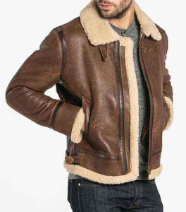 Chaqueta de cuero moderna para hombre, capa exterior de invierno, estilo casual, cálida, para uso diario, cómoda y ajustada. - Product Image 6