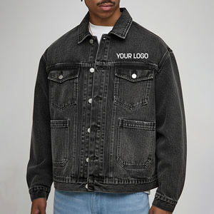 Wholesale Affordable Price Plus Size Heavyweight Streetwear <b>Denim</b> <b>Jacket</b> For Men Breathable Casual Wear Stone Washed <b>Jacket</b> - Product Image 1