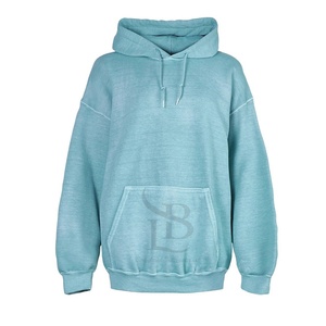 Sudadera con capucha personalizada con cremallera de algodón 100% de peso pesado para hombre, parche bordado con apliques desgastados personalizados, Sudadera con capucha lavada con ácido Vintage para hombre - Product Image 6