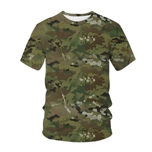 Fabricant personnalisé de t-shirt d'été vintage camouflage chasse tout imprimé évacuation de l'humidité protection UV respirant à manches courtes - Product Image 4