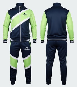 Ensemble survêtement homme en polyester sublimé de haute qualité, pantalon de survêtement et veste à capuche en deux pièces pour l'hiver - Product Image 4