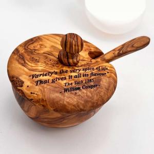 Cuenco de madera para mezclar hecho a mano ecológico de Acacia Natural para uso seguro de alimentos resistentes por Chefs & Bakers de alta calidad - Product Image 5