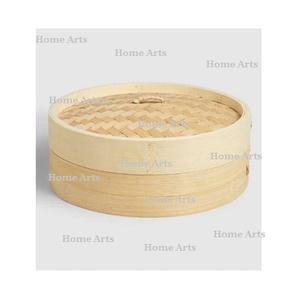 Boîte de Dim Sum à un niveau en bois de la plus haute qualité forme ronde taille personnalisée Momo vapeur au prix le moins cher - Product Image 5