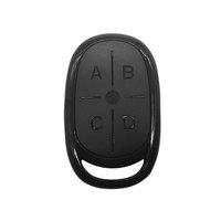 Keyboard Mini 433MHz 4-tombol nirkabel, pencahayaan LED sentuh Universal RF kendali jarak jauh untuk pintu garasi