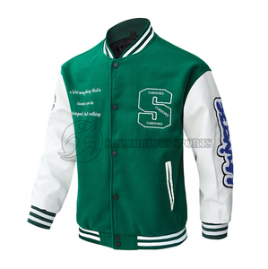 Chaqueta Varsity de Invierno 2024 para Hombre, de Alta Calidad, Personalizada, con Botones, de Lona, Reversible, de Secado Rápido - Product Image 1