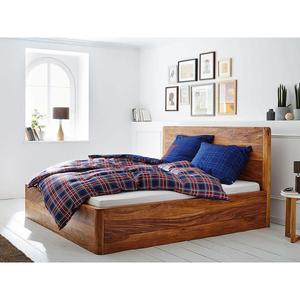 Cama curva de madera maciza con almacenamiento Juegos de dormitorio - Product Image 1