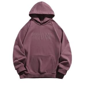 Sweats à capuche d'hiver surdimensionnés pour hommes, mélange polyester/coton, streetwear avec impression numérique et logo personnalisé - Product Image 1