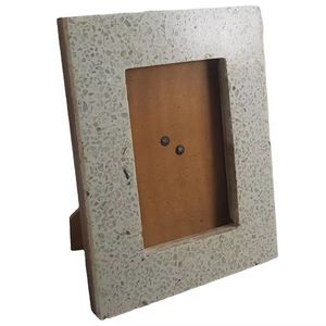 Vente chaude Os Terrazzo Résine Cadre Photo Personnalisé Maison Artisanat Photos Affichage Logo Personnalisé Décor pour Votre Maison - Product Image 1