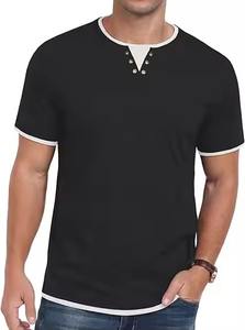 เสื้อยืดเรียบง่ายสำหรับผู้ชาย ผ้าฝ้าย 100% สีเทา รับสกรีนโลโก้ ขายส่ง คุณภาพดีที่สุด เสื้อยืดพิมพ์ลาย ยูนิเซ็กซ์ เสื้อเจอร์ซีย์เรียบสีพื้น - Product Image 3