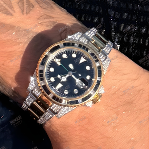 Montre de luxe en diamant moissanite pour homme, design ultra brillant, finition haut de gamme et style audacieux, idéale pour offrir en cadeau - Product Image 3