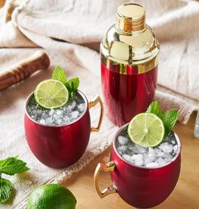 Personalized Red Mule Mug & Cocktail Shaker Professional Barware <b>Tools</b> - Product Image 4