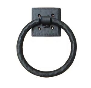 Heurtoir de porte en métal en fonte massif finition antique décoration de porte d'entrée robuste entrée de la maison accessoire de quincaillerie classique - Product Image 1