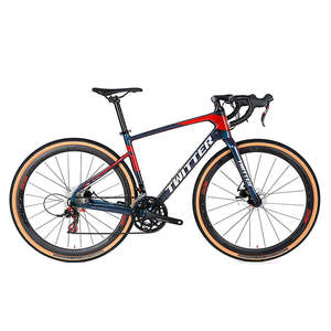 Bicicleta de Carretera y Gravel Ligera Original Nueva de 40C, Cuadro de Fibra de Carbono 700C, Freno de Disco de Metal de Titanio, Piñón Fijo - Product Image 1