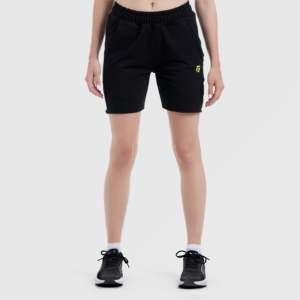 MoveEase Casual Fitness <b>Shorts</b> Breathable Elastic Waist Skinnny Pants with Logo Pattern Decoration Black Fabric Washed <b>Technics</b> - Product Image 3