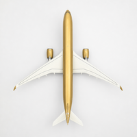Nouveau modèle d'avion en résine 2026 A350-1000 Starlux Carbon Gold Livery, échelle 1:157, 47 cm, modèle de présentation pour la vente en gros