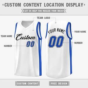 Camiseta de baloncesto personalizada de alta calidad, Camiseta deportiva bordada, camisetas de baloncesto cómodas transpirables sublimadas - Product Image 2