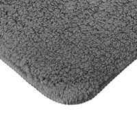 Tapis de bain confortable en diatomite gris moelleux, antidérapant, séchage rapide, lavable, adapté aux animaux domestiques, certifié OEKO-TEX, épaisseur 2 cm, tapis de sol 60x50 cm