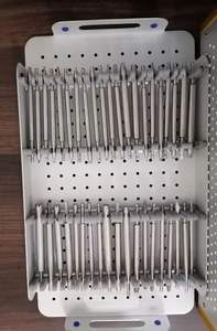 Ce approuvé A + ensemble complet d'instruments orthopédiques et de colonne vertébrale 50 pièces Kit de retrait de vis cassées de haute qualité Source d'alimentation manuelle - Product Image 4