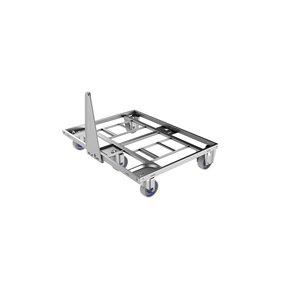 Bodenroller 800 Transportwagen, tipo di ruota: Clean Wheel, 3 ruote piroettanti/2 ruote fisse (Clean Wheels) - MAT-BORO-800D-2-C - Product Image 1