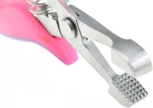 Pince pour extensions de cheveux Coudre dans les applications de trame et élimination de la kératine Pochette en cuir incluse - Product Image 4