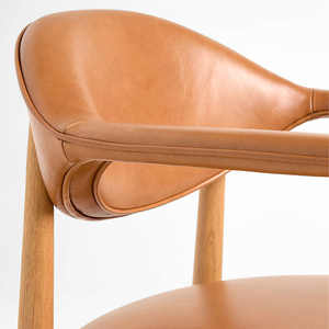 Modern Design Dining <b>Chair</b> PU Leather <b>Wood</b> <b>Chair</b> for Home <b>Office</b> Hotel and Apartment Simple Cafe <b>Chair</b> for Restaurant Use - Product Image 4
