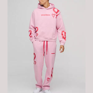 Conjunto Deportivo Unisex de 2 Piezas, Sudadera con Capucha y Pantalones Deportivos, Estilo Holgado, Ropa de Gimnasio y Fitness, Fabricación OEM - Product Image 1