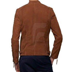 แจ็กเก็ตหนังนิ่มสีทึบแจ็กเก็ตหนังนิ่มสตรีทแวร์แจ็กเก็ตหนังนิ่มสำหรับฤดูหนาวออกแบบได้ตามต้องการ - Product Image 6