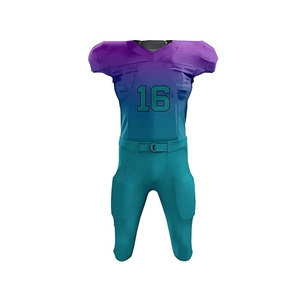 Uniforme américain sur mesure 100% polyester au design élégant Vêtements de sport de haute qualité Uniforme de football américain grande taille - Product Image 2