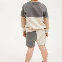Ensemble de vêtements d'été en coton avec logo personnalisé pour enfants, garçons, t-shirt à manches courtes et short, tenue de sport deux pièces, mode décontractée, tendance