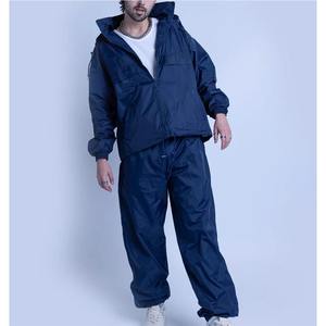 ชุดวอร์มผ้าไนลอนโพลีเอสเตอร์กันลมสำหรับผู้ชายชุดวอร์มสีกรมท่าขนาดใหญ่ออกแบบโลโก้ได้ตามต้องการ - Product Image 4