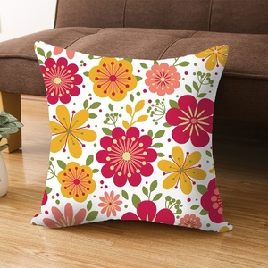 Wholesale Home Made Decorative Printing 100% Organic Cotton GOTS Certificate Solid Color Cheap Factory Direct Sale Price Cushion - Product Image 1