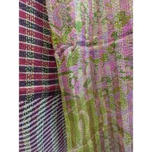 Pañuelo de Seda Vintage con Rayas Ombré, Estilo Retro Elegante con Diversos Patrones a Rayas, 85x210cm, Bordes Deshilachados - Product Image 4