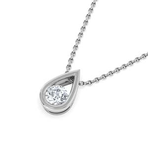 Pendentif en or jaune 18 carats avec diamant rond E VS1 cultivé en laboratoire, 3 grammes, sans chaîne, idéal pour les détaillants de bijoux personnalisés et les acheteurs en gros - Product Image 3