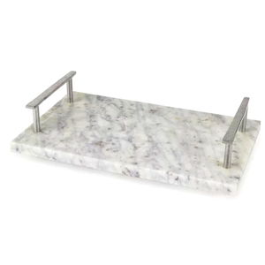Plateau de service en marbre poli en porcelaine de luxe, nouveau design, fait main, écologique, style américain, pour mariage, au meilleur prix - Product Image 5