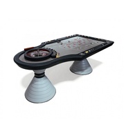 Vollständig anpassbar Hochwertiger Roulette-Tisch Holz-Casino-Roulette-Spieltisch De Roulette Verschiedene Qualitäts räder erhältlich
