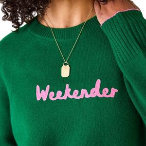 Pull en coton décontracté pour femme avec motif personnalisé OEM, lettres brodées, vêtements en tricot d'hiver - Product Image 3