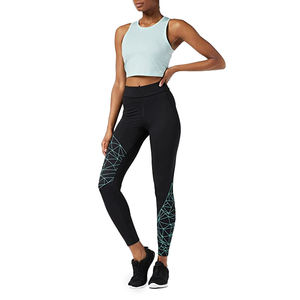 Leggings de yoga d'entraînement de fitness de qualité supérieure pour femmes Leggings de grande taille à la mode de couleur unie pour l'exercice d'été BD - Product Image 6