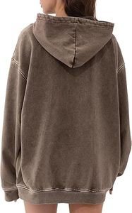 Sudadera con capucha de lana de gran tamaño para hombre, ropa informal lavada con ácido, sudadera de diseño minimalista, Sudadera con capucha, algodón pesado - Product Image 5