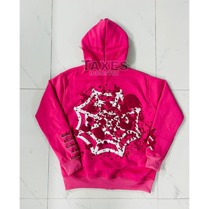 เสื้อฮู้ดซิปผู้ชายคุณภาพสูงแบบสั่งทำพิเศษ ทรงโอเวอร์ไซส์ ผ้าฟลีซหนานุ่ม 100% ผ้าฝ้าย สไตล์ลำลอง พิมพ์ลายพัฟฟ์ตามสั่ง สำหรับฤดูหนาว - Product Image 2