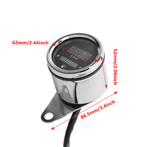 Hoge Kwaliteit Digitale Lcd Motorfiets Snelheidsmeter Led Licht Motorfiets Dashboard Motorfiets Meter Groothandel - Product Image 4