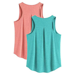 Personalizado a granel al por mayor Sexy mujeres sin mangas 100% algodón Crop Tops mujeres Fitness tanque Crop Top para gimnasio ropa activa - Product Image 1