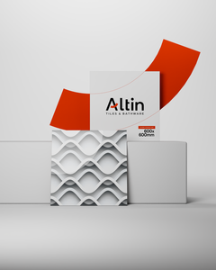 Azulejos de Cerámica de Porcelana Pulida de Aspecto Abstracto de 24x24 Pulgadas, Superficie Brillante 3D S71, Azulejos de 600x600 mm para Salón y Dormitorio de Diseño - Product Image 1