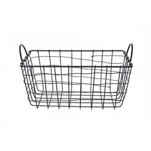 Home Storage Organizer Oval Shape Metal Household Beverages Collectable Basket Metal Wire Basket <b>Rack</b> Gold - Product Image 5