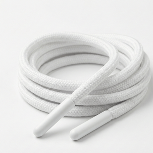 Cordón Trenzado de Color Personalizado con Puntas de Goma |   100% Poliéster, 5 mm de Diámetro, 90-180 cm de Longitud, Uso en Prendas de Vestir Ecológicas de Lujo - Product Image 1