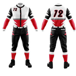 Uniforme de béisbol de diseño de servicio OEM venta completa uniforme de béisbol de moda en blanco para hombres uniforme de béisbol personalizado para adultos - Product Image 5