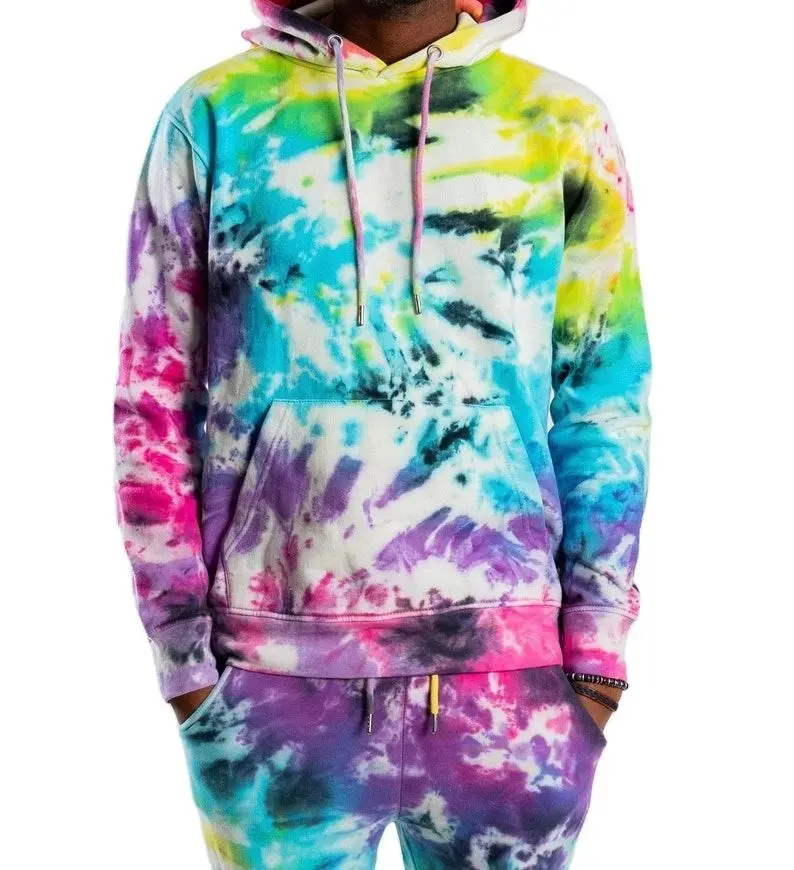 Mới Nhất Thiết Kế Rửa Cổ Điển Tie Dye Người Đàn Ông Tracksuit Quần In Ấn Chất Lượng Cao OEM Yoga Đào Tạo Theo Dõi Phù Hợp Với Cho Mmens