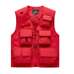 Chaleco Deportivo para Exteriores, Chaleco de Trabajo Multibolsillos para Fotografía, Talla Grande, Logotipo Personalizado - Product Image 2